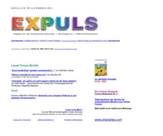 Expuls.de(EXPULS Kultur in der Oberfalz Werbeagentur Gestaltung Veranstaltungstermine) Screenshot