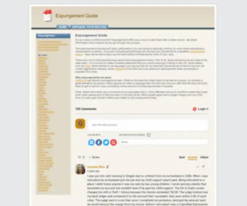 Expungementguide.com(Expungement Guide) Screenshot