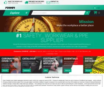 Expworkwear.co.uk(Leading Safety Workwear & PPE Supplier Tower Supplies PPE) Screenshot