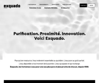 Exquado.com(Fontaines à eau) Screenshot