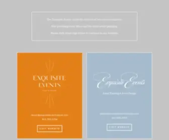 Exquisiteeventsdesign.com(Exquisite Events) Screenshot