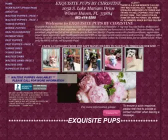 Exquisitepupsbychristine.com(Exquisite pups) Screenshot
