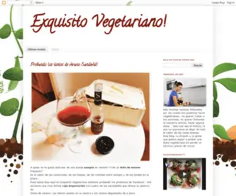 Exquisitovegetariano.com(Exquisito Vegetariano) Screenshot