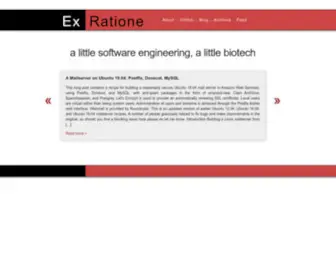 Exratione.com(Purposeful software for generous patrons) Screenshot