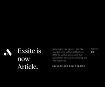 Exsite.ca(Digital Creative Agency in Toronto) Screenshot