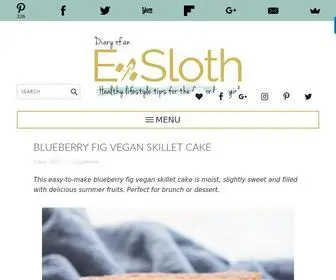 Exsloth.com(Easy Vegan Recipes and Healthy Living Tips) Screenshot
