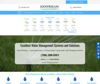 Exstreamwatersolutionsga.com(Exstream Water Solutions) Screenshot