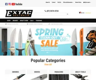 Extac.com.au(Extac Australia) Screenshot