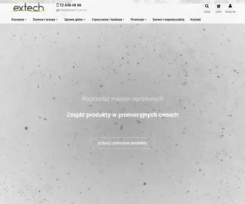 Extech.pl(Sklep z kosiarkami i sprzętem ogrodniczym) Screenshot