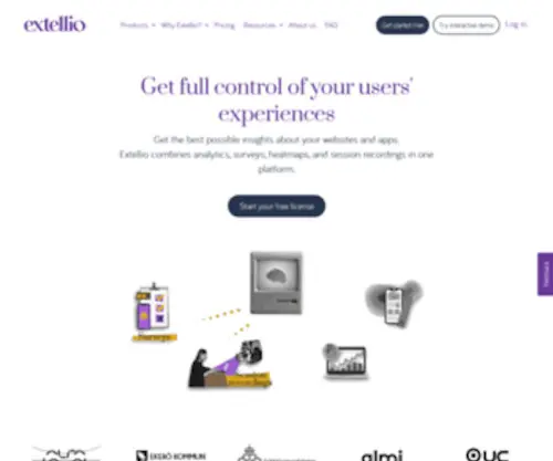 Extellio.com(The only website analytics you’ll need) Screenshot