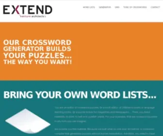 Extendbiz.com(Crosswords generator) Screenshot