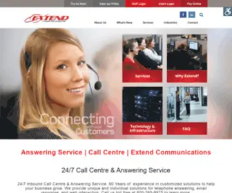 Extendcomm.com(Inbound Call Centre) Screenshot