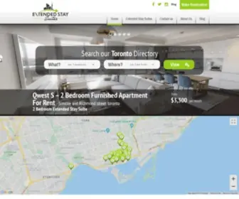 Extendedstaytoronto.com(Extended Stay and Furnished Apartments in Toronto) Screenshot