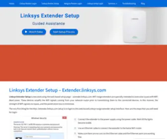 Extenderlinksyscom.live(Linksys Extender Setup) Screenshot