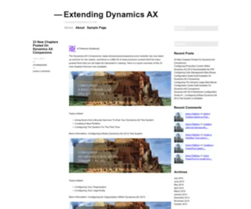 Extendingdynamicsax.com(Extending Dynamics AX) Screenshot