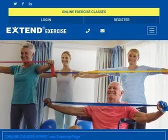 Extend.org.uk(EXTEND Exercise Training) Screenshot