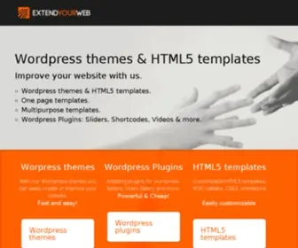 Extendyourweb.com(Wordpress plugins and themes) Screenshot