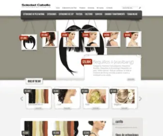 Extensionesdepelo.com(Extensiones de Pelo Natural Soledad Cabello) Screenshot