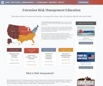 Extensionrme.org(Extension Risk Management Education) Screenshot