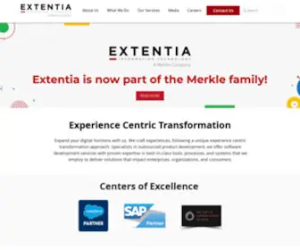 Extentia.com(Extentia is a trusted software development company) Screenshot