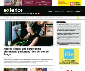 Exterior.cat(El portal que explica què fa Catalunya al món) Screenshot