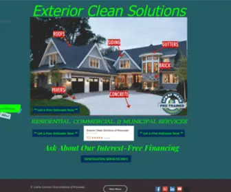 Exteriorcleanwi.com(Pressure Washing) Screenshot