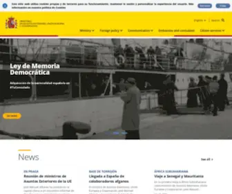 Exteriores.gob.es(Ministerio) Screenshot