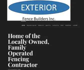 Exteriorfence.com(Trusted Fence Builders since 1988) Screenshot