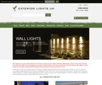 Exteriorlightsuk.co.uk(Exterior Lights and Garden Light Specialists) Screenshot