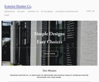 Exteriorshutter.com(Exterior Shutter Co) Screenshot