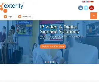 Exterity.com(IPTV & Digital Signage Solutions) Screenshot
