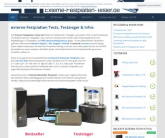 Externe-Festplatten-Tester.de(Externe Festplatten TestDie besten USB) Screenshot