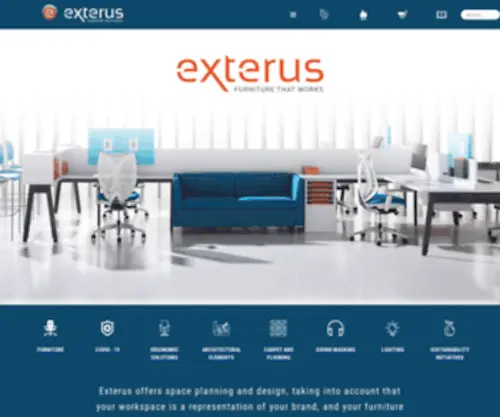 Exterusfurniture.com(Exterus Business Furniture) Screenshot