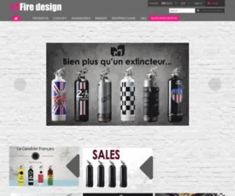 Extincteurdesign.com(Vente Extincteur Design objet de décoration et Détecteur de Fumée) Screenshot