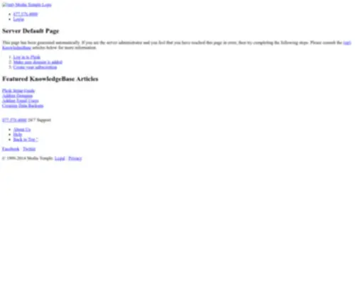 Extinction.com(Business-Class Web Hosting by (mt) Media Temple) Screenshot