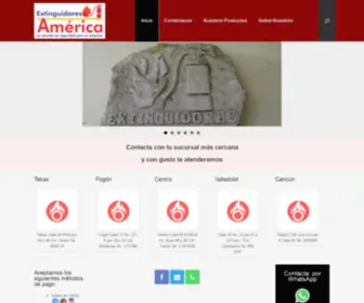 Extinguidoresamerica.com.mx(Extinguidores América) Screenshot