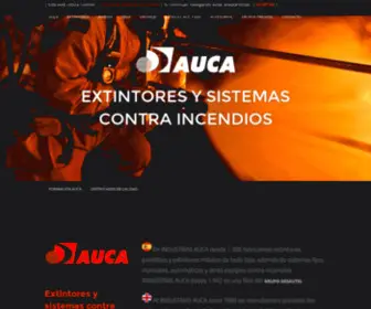 Extintoresauca.com(Industrias Auca) Screenshot