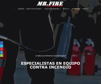 Extintoresmrfire.com(Equipo contra incendio en Monterrey) Screenshot