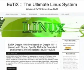 Extix.se(The Ultimate Linux System) Screenshot