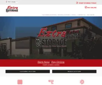 Extra-Selfstorage.com(California & Nevada Self Storage) Screenshot