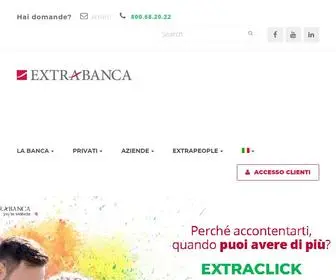 Extrabanca.com(Benvenuto in Extrabanca) Screenshot