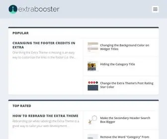Extrabooster.com(Improving the Extra Theme) Screenshot