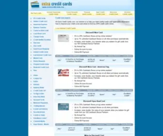 Extracreditcards.com(Credit cards) Screenshot