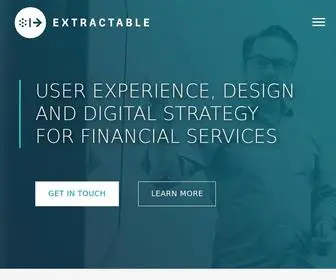 Extractable.com(San Francisco based digital strategy and UX agency) Screenshot