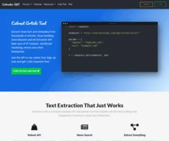 Extractarticletext.com(extractarticletext) Screenshot