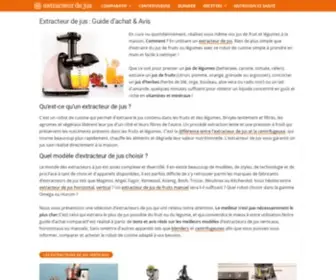 Extracteur-DE-Jus.com(Guide d'achat complet sur les extracteurs de jus) Screenshot