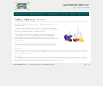 Extractionsupercritical.com(FLAVEKO Trade s.r.o) Screenshot