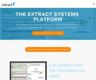 Extractsystems.com(Extract Systems) Screenshot