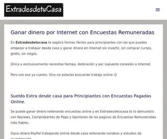 Extradesdetucasa.com(Ganar Dinero Extra desde Casa en Internet) Screenshot