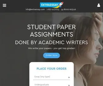 Extraessay.com(Essay Help For Students) Screenshot